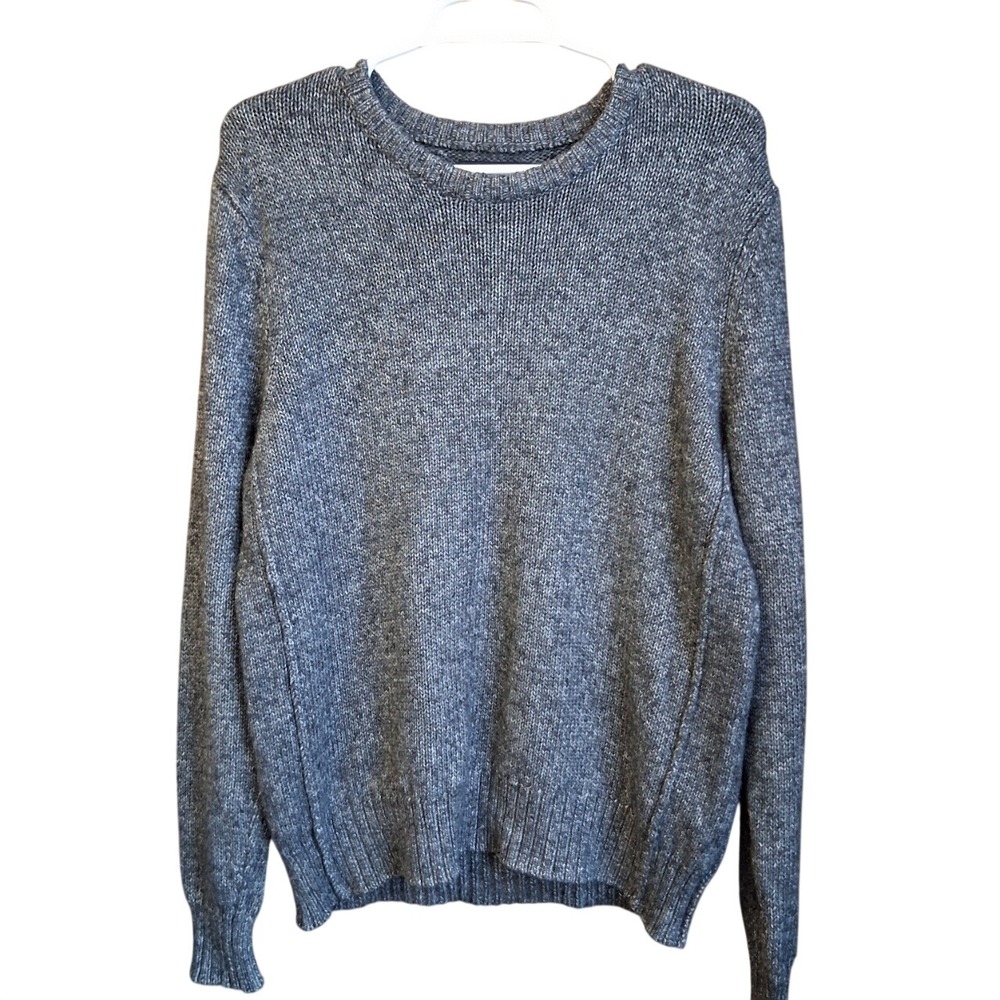 Jack Spade NY Bromley Crewneck Sweater Marled Gray Men's Large EUC